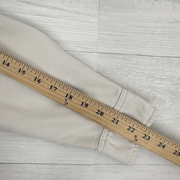 Good American Shacket Shirt Jacket Size 3/4 Large Button Up Cotton Terry Cream - Picture 11 of 13